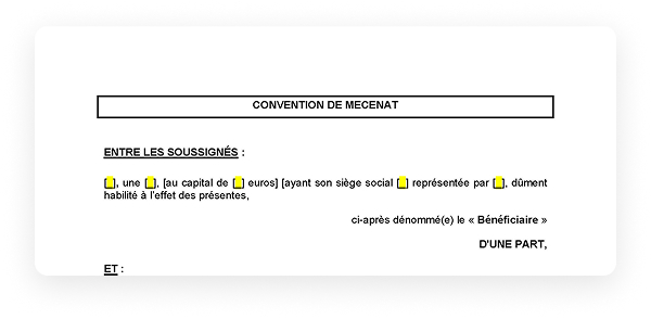 Exemple de convention